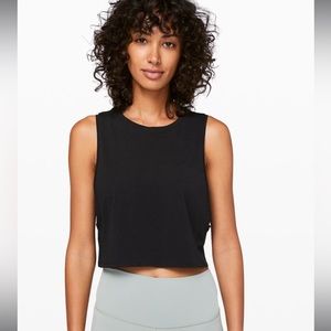 Lululemon Muscle Love Crop Tank in Black